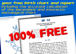 free birth chart free personalized astrology reports