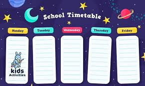 2020 School Timetable Template Free Download Personal Timetable Template Timetable Format For S In 2020 School Timetable Timetable Template Back To School Images