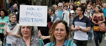 (jérôme leblois/hans lucas) par miren garaicoechea En France Des Corteges Hostiles A La Vaccination Et Au Pass Sanitaire Le Point