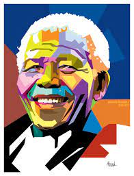 Nelson Mandela Wpap Vector Style Fredtezar Arte Pop Trabalho De Arte Artistas