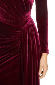 Vince Camuto Long Sleeve Velvet Gown Nordstrom In 2020 Velvet Dress Long Long Sleeve Evening Gowns Long Sleeve Velvet Gown