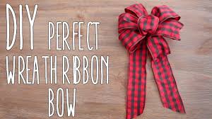 We all vary as to what we think a bow should look like. Diy Perfect Wreath Ribbon Bow Youtube