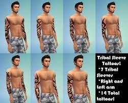 When publishing on other sites, you must provide a link to . Tribal Sleeve Tattoos By Kitty25939 At Mod The Sims Sims 4 Updates