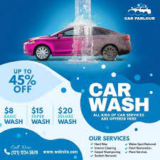 Customize This Design With Your Photos And Text Thousands Of Stock Photos And Easy To Use Tools Free Downlo In 2021 Car Wash Services Car Wash Car Advertising Design