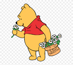 Winnie the pooh holding flowers. Winnie The Pooh Clipart Flower Png Download 5364578 Pinclipart