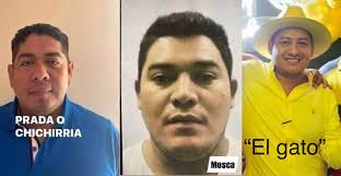 Daniel Montejo Hernández “Chichirría, H o Prada” Óscar Acosta Camacho  “Mosca” Erick Giovanny Pérez Villaseñor “Gato” Líderes de La Barredora y  actualmente principales generadores de v10l3nc14 en el estado de Tabasco.