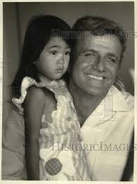 Actor Brian Keith with Girl in NBC TV Series "The Little People"