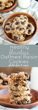 Stir until combined into a thick dough. Healthy Flourless Oatmeal Raisin Cookies Oatmeal Raisin Cookies Chewy Oatmeal Raisin Cookies Healthy Oatmeal Raisin Cookies