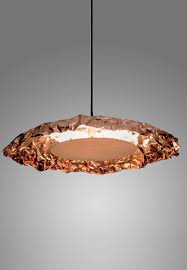Creased A Copper Pendant Lamp Vincent Buret
