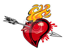 Check spelling or type a new query. Heart With Arrow Tattoo Fototapete Fototapeten Amor Emblem Schatz Myloview De