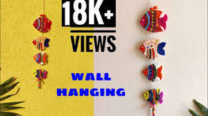 And that completes the first project in our wall hanging craft ideas series; Fish Wall Hanging Diy Home Decor Wall Hanging With Clay Easy Wall Decor Youtube