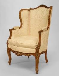 French Louis Xv Style Walnut Bergere Arm Chair Armchair Chair Bergere Chair