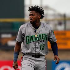 Ronald Acuña Jr went 1 for 4 yesterday. He is batting. 417 with the  Gwinnett Stripers and he played 9 innings in right field yesterday. Via  Workshoot 📸
