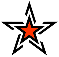 Orange Ink Star Tattoo Design Star Tattoos Star Tattoo Designs Nautical Star Tattoos