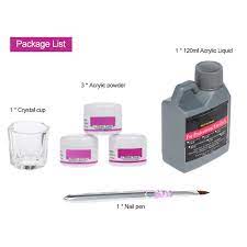 Jl Nail Art Tools Diy Kit Professional Nail Acrylic Liquid 3pcs Powder Pen Crystal Cup Dish Buy At A Low Prices On Joom E Commerce Platform