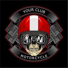 Alex dhika 2 weeks ago. Gambar Lencana Biker Tengkorak Kelab Motosikal Klasik Tengkorak Biker Dengan Topi Keledar Piston Dan Pada Elemen Reka Bentuk Latar Belakang Hitam Untuk Logo Log Ilustrasi Vektor Lencana Ilustrasi
