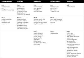 Invasive Species Not Allowed In Saskatchewan Invasive