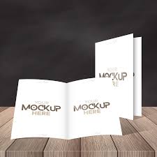 Mockup Brochure 2 Volets 2 Visuels Photoshop Psd Mocking Cards Against Humanity Design