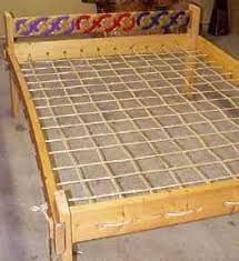 The bed is comfortable because mattress is thick enough that you can't feel individual ropes. Rope Bed Issues