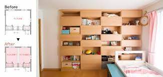 工期1日で1部屋を2部屋に 間仕切り収納家具でお手軽リフォーム 間仕切り リフォーム 間仕切り リフォーム