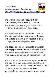 En esta canción a mi padre, incluida en su disco trapecista , el compositor nos adentra en esa realidad cruda que va cambiando cuando su padre llega a españa y conoce a inspiradas por papás y dedicadas a la figura paterna, aquí están las mejores canciones para compartir en el día del padre. Letra Cancion Gracias Mama Fred Lammie Gracias Mama Canciones Para Mama Mama Letras