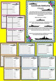 Coordinate Battleship 4 Levels From Bayside Math Teacher On Teachersnotebook Com 11 Pages Math Teacher Math Classroom Sixth Grade Math