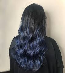 Follow My Instagram Unevneib Blue Hair Indigo Hair Dark Roots Blue Ends Balayage Ombre Color Melt Vivid Hair Color Blue Hair Dark Dark Blue Hair Indigo Hair