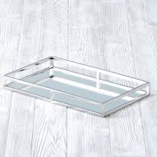 Large Mirror Serving Tray At Allmodern Mirrored Serving Tray Mirror Tray Tray