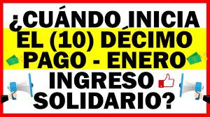 Algunos bancos se han pronunciado y confirmado las fechas en las que harán entrega del giro de $160.000. Cuando Inicia El 10 Decimo Pago Ingreso Solidario Enero 2021 Youtube