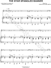 The star spangled banner piano tutorial. Francis Scott Key The Star Spangled Banner Piano Accompaniment Sheet Music In Bb Major Transposable Download Print Sku Mn0103853