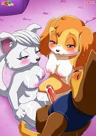 a secret mission of sex (comic) anthro bbmbbf blush breasts chase  (paw patrol) clothed male nude female clothed sex comic comic page cum cum  on body cum on breasts
