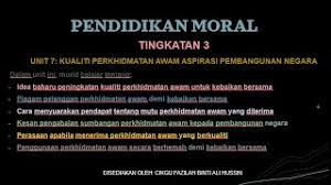 1 pendidikan moral tingkatan 1 bertanggungjawab menjaga kesihatan diri. Unit 7 Pendidikan Moral Tingkatan 3 Kssm Youtube