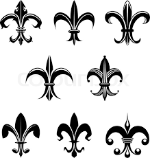 1016 oak street, conway, ar. Royal French Lily Symbols For Design Stock Vector Colourbox