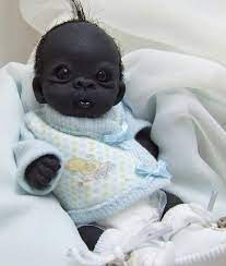 Ooak Baby Gorilla Monkey Sculpted Polymer Clay Art Doll Poseable Baby Orangutan Polymer Clay Art Clay Art