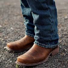 Ariat Men S Rambler Brown Bomber Square Toe Boot 10002317 Mens Boots Fashion Mens Cowboy Boots Square Toe Boots