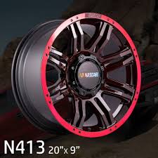 Must be picked up at our location. Nascar Off Road Wheels On Instagram Nascar Off Road Wheels N413 Black Red 20x9 On Sale Www Nascaroffroad Com Nascarof Off Road Wheels Nascar Wheels Offroad