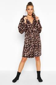 Leopard print robe with button front and adjustable waist with ties. Leopard Dressing Gown Cheap Buy Online