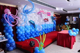 Balloon Decoration Spiderman Birthday Decoration Ideas At Home Under The Sea Theme Birthday Stage Decoration Surprise Birthday Party Decorations Birthday Party Decorations Birthday Party Planning