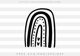 Download Free Boho Rough Rainbow Svg Caluya Design
