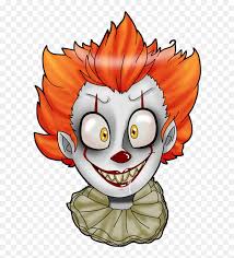 It A Coisa Clipart Svg Black And White Clown Clipart Fan Art Cute Pennywise Drawing Hd Png Download Vhv