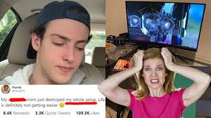 The fortnite guy youtube channel analytics, statistics and report page. Mom Destroys Pro Fortnite Player S Entire Gaming Setup Full Story Youtube
