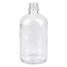 Används till mindre satser av läppcerat och crèmer. Klarglas Flasche 100ml Din 18