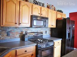 Stone Kitchen Backsplash Kitchen Tile Backsplash With Oak Kitchen Design Kitchen Tiles
