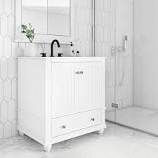 Browse a large selection of coastal bathroom vanity designs, including single and double vanity options in a wide range of sizes, finishes and coastal bathroom vanities. Dorel Living Monteray Beach 30 Inch Bathroom Vanity With Sink White Walmart Com Walmart Com