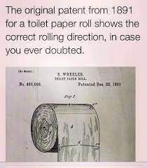 Pin By Cindy Felton On Truetrue Funny Pictures For Facebook Toilet Paper Roll Toilet Paper Patent