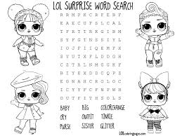 Lol Surprise Doll Coloring Pages Color Your Favorite Lol Surprise Doll Lol Dolls Doll Party Paw Patrol Coloring Pages