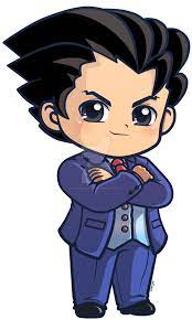 Phoenix Wright Ace Attorney Chibi Charm By Pinkplaidrobot Phoenix Wright Chibi Ace