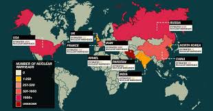 Map reveals where all the world's nuclear weapons are