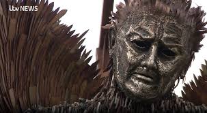 Knife Angel sculpture made of 100,000 blades moves to Lichfield