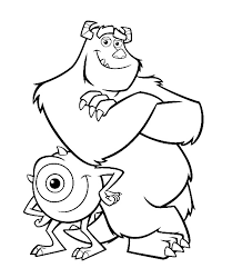 Mike E Sulley Disegno Da Colorare Gratis Cartoni Animati Disegni